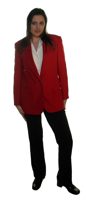 red blazers for women